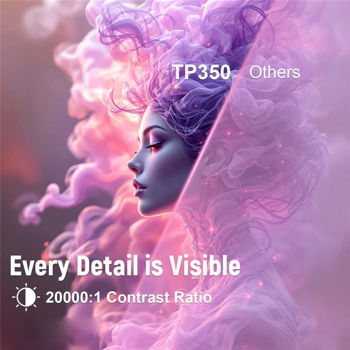 TP350 ASOP 1080P Smart Projector Android 11 Auto Focus WiFi 6 BT5.2 for Home Theater - US Plug - 6