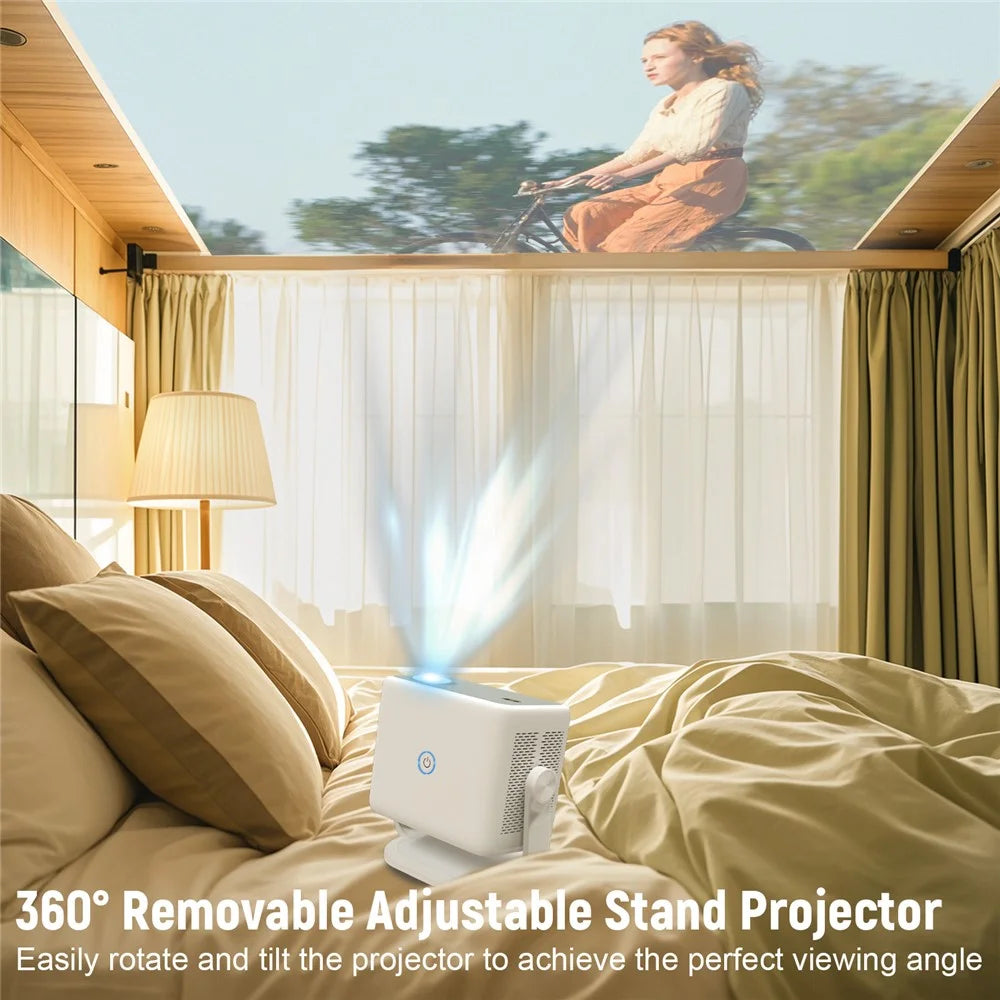 TP350 NTV 1080P Projector Android 13 Auto Focus 650 ANSI Lumens 360 Degree Rotatable Home Theater - US Plug - 7