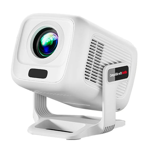 TP300 NTV 1080P Projector Android 13 Amlogic T950D4 Chip Netflix Compatible WiFi6 for Home Theater - White / US Plug - 1