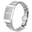 For Fitbit Charge 2 Strap One-bead Stainless Steel Watch Band with Butterfly Buckle - Silver - 1