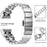 For Fitbit Charge 2 Strap One-bead Stainless Steel Watch Band with Butterfly Buckle - Silver - 3