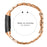 For Fitbit Charge 3 Strap One-bead Stainless Steel Replacement Metal Watch Band with Butterfly Buckle - Rose Gold - 7