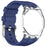 For Swatch Royal Pop Silicone Band 12 O'Clock Crown Strap with Transparent PC Case - Dark Blue - 4