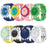 For Swatch Royal Pop Silicone Band 12 O'Clock Crown Strap with Transparent PC Case - Dark Blue - 6