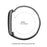 For Google Fitbit Air Strap Metal Frame Checkered Nylon Magic Tape Wristband - Grey / Orange - 3