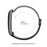 For Google Fitbit Air Nylon Strap Metal Frame Magnetic Checkered Woven Sport Band - Black - 4