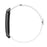 For Google Fitbit Air Fitness Tracker Band Buckle Design Elastic Woven Strap Adjustable Wristband - White - 2