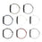 For Google Fitbit Air Fitness Tracker Band Buckle Design Elastic Woven Strap Adjustable Wristband - White - 5