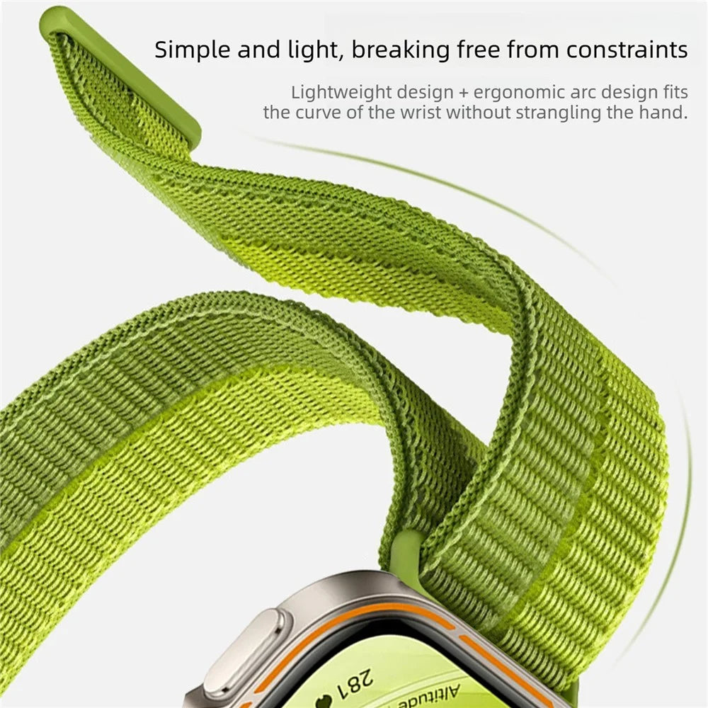 Nylon Strap for Huawei Watch Fit 5 Pro / 5 / 4 Pro / 4 / 3 Magic Tape Sport Loop Band Breathable Wristband - Rainbow - 4