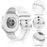 Silicone Strap for Samsung Galaxy Watch9 40mm / 44mm / Watch8 40mm / 44mm Quick Release Replacement Band - White S - 3
