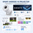 IMC300 Android 14 Mini Projector 720P 170 ANSI Bluetooth-compatible 5.2 WiFi 6 Portable Home Theater, 1+8GB - EU Plug - 5