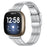 Fine Quality Stainless Steel Smart Watch Band Replacement 5 Beads Watch Strap for Fitbit Versa 3/Sense - Silver - 2