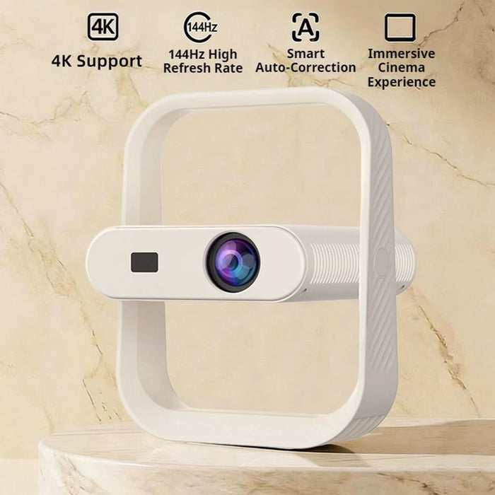 HY370 Portable Mini Projector 720P Android 14 230 ANSI WiFi 6 Bluetooth-compatible 5.0 Home Theater - US Plug - 2