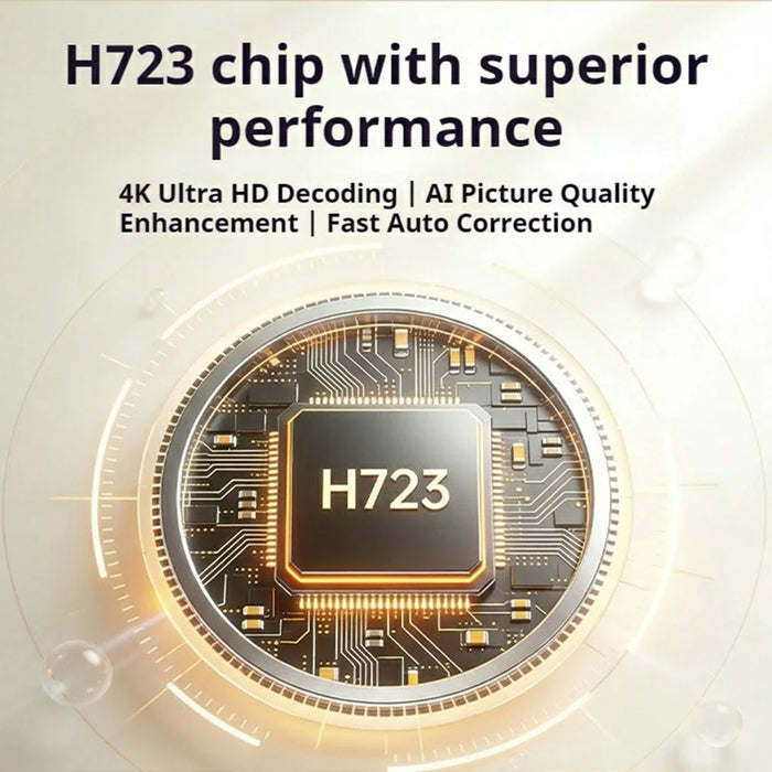HY370 Portable Mini Projector 720P Android 14 230 ANSI WiFi 6 Bluetooth-compatible 5.0 Home Theater - US Plug - 3