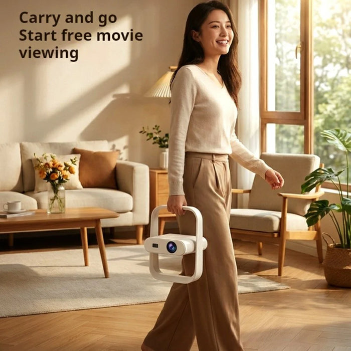 HY370 Portable Mini Projector 720P Android 14 230 ANSI WiFi 6 Bluetooth-compatible 5.0 Home Theater - US Plug - 7