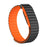 For Google Fitbit Air Strap Classic Texture Silicone + TPU Magnetic Wristband - Black Orange+Orange Frame - 3