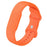 For Google Fitbit Air Strap Figure-8 Buckle Loop Solid Color Silicone Watch Band - Orange - 1