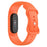 For Google Fitbit Air Strap Figure-8 Buckle Loop Solid Color Silicone Watch Band - Orange - 2