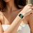 For Samsung Galaxy Fit3 SM-R390 Stainless Steel Watch Band Butterfly Clasp Strap - Rose Gold - 4