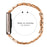 For Samsung Galaxy Fit3 SM-R390 Stainless Steel Watch Band Butterfly Clasp Strap - Rose Gold - 7
