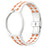 For Swatch Royal Pop Strap with Watch Case Integrated Ceramic Watch Band - White+Orange Ceramic / 12 O'clock Direction - 1