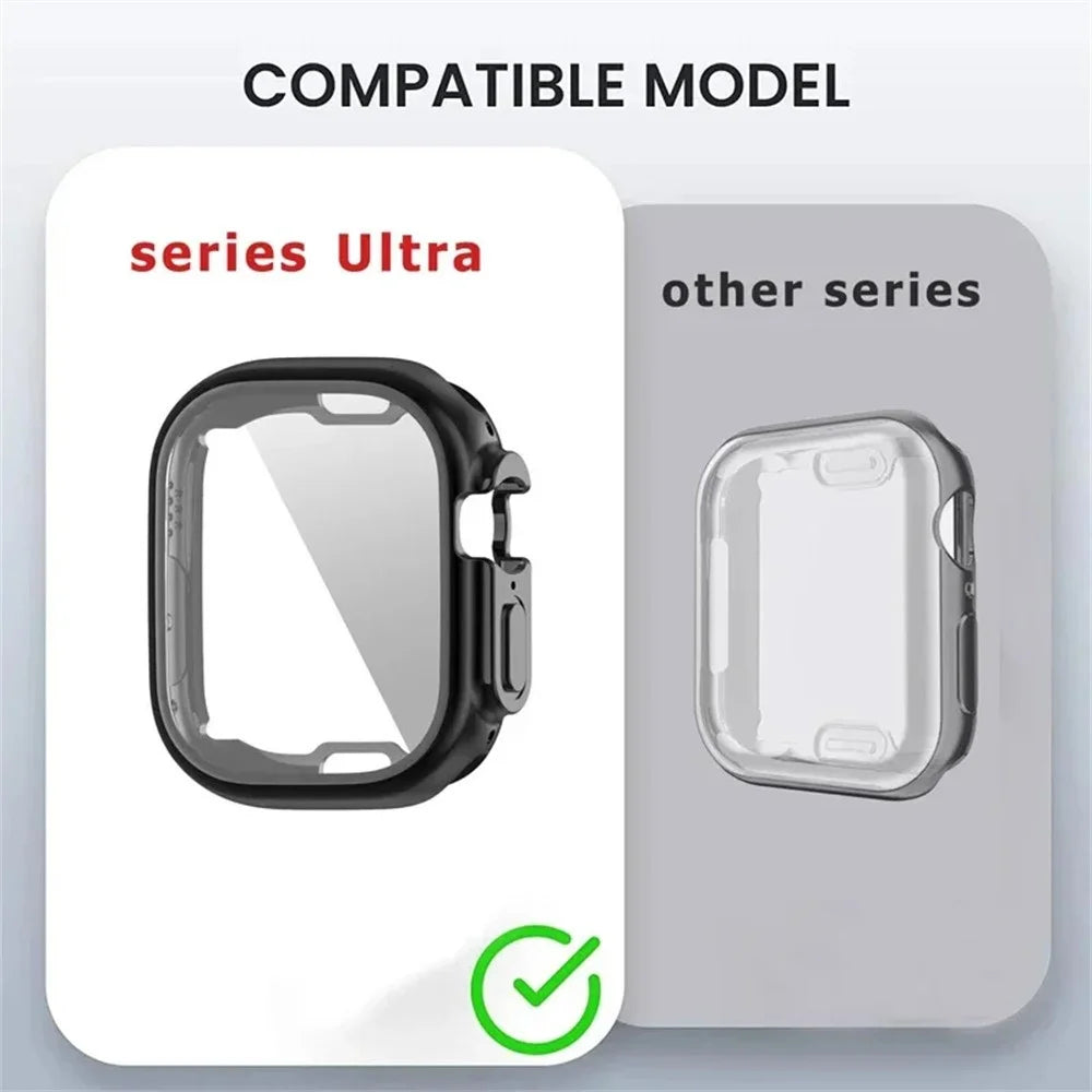 For Apple Watch Series 11 10 46mm Band 7-Bead Stainless Steel Strap with Full Coverage TPU Watch Case and Removal Tool - Silver / Gold - 5
