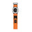 For Swatch Royal Pop Watch Strap with Case Frame Magic Tape Nylon Loop Sport Band - Orange - 3