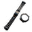 For Casio GMA-S2100 / G-Shock GA-2100 Band Stainless Steel Replacement Strap with Octagonal Design Protective Case - Black - 1
