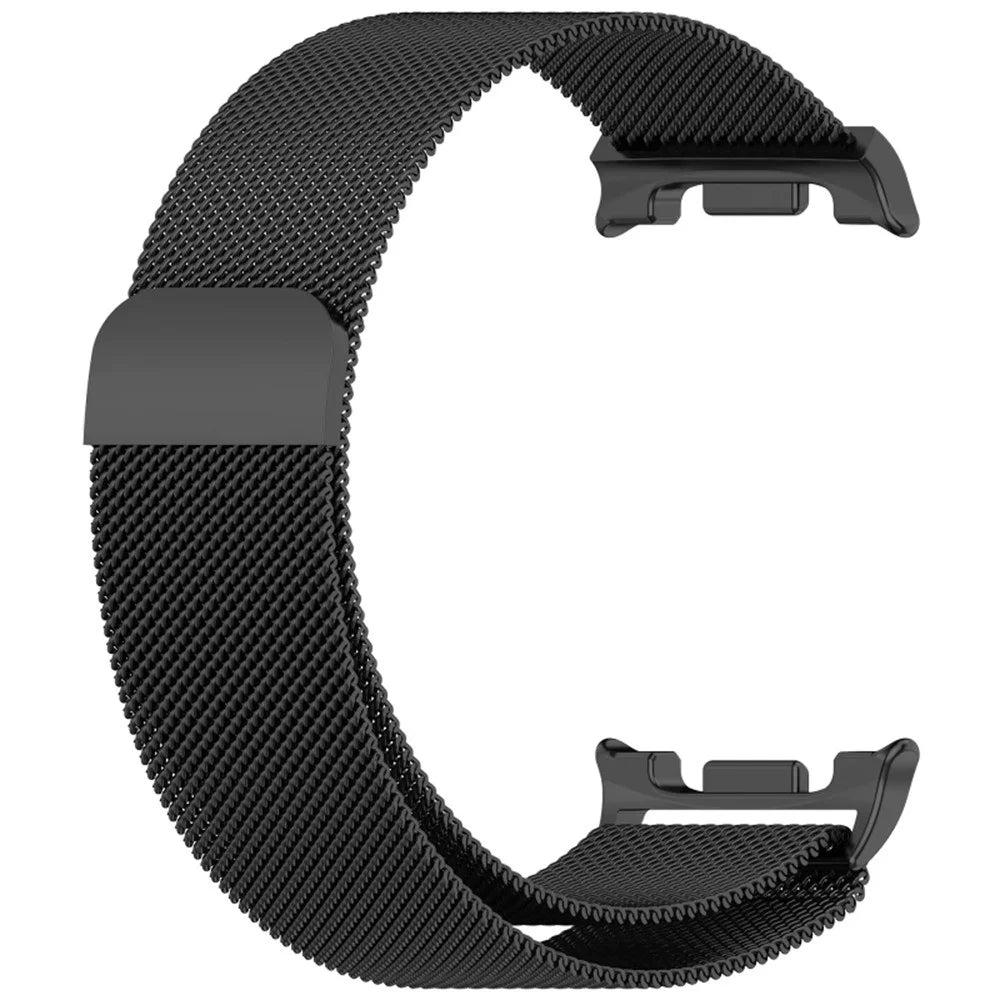 For Samsung Galaxy Watch9 44mm / Watch8 44mm Stainless Steel Milanese Band + PC Watch Case with Tempered Glass Screen Protector - Black - 7