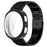 For Samsung Galaxy Watch9 44mm / Watch8 44mm 3-Bead Stainless Steel Strap with TPU Full Cover Watch Case - Black - 1
