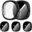 For Samsung Galaxy Watch9 44mm / Watch8 44mm 3-Bead Stainless Steel Strap with TPU Full Cover Watch Case - Black - 3