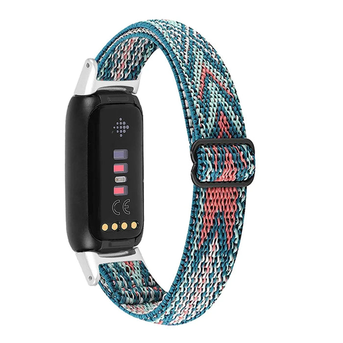 Nylon Elastic Smart Watch Band Replacement Adjustable Wrist Strap for Fitbit Luxe - Arrow - 1