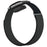 For Google Fitbit Air Nylon Arm Band Magic Tape Reflective Strap with Zinc Alloy Case - Midnight Black - 3
