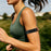 For Google Fitbit Air Nylon Arm Band Magic Tape Reflective Strap with Zinc Alloy Case - Midnight Black - 5