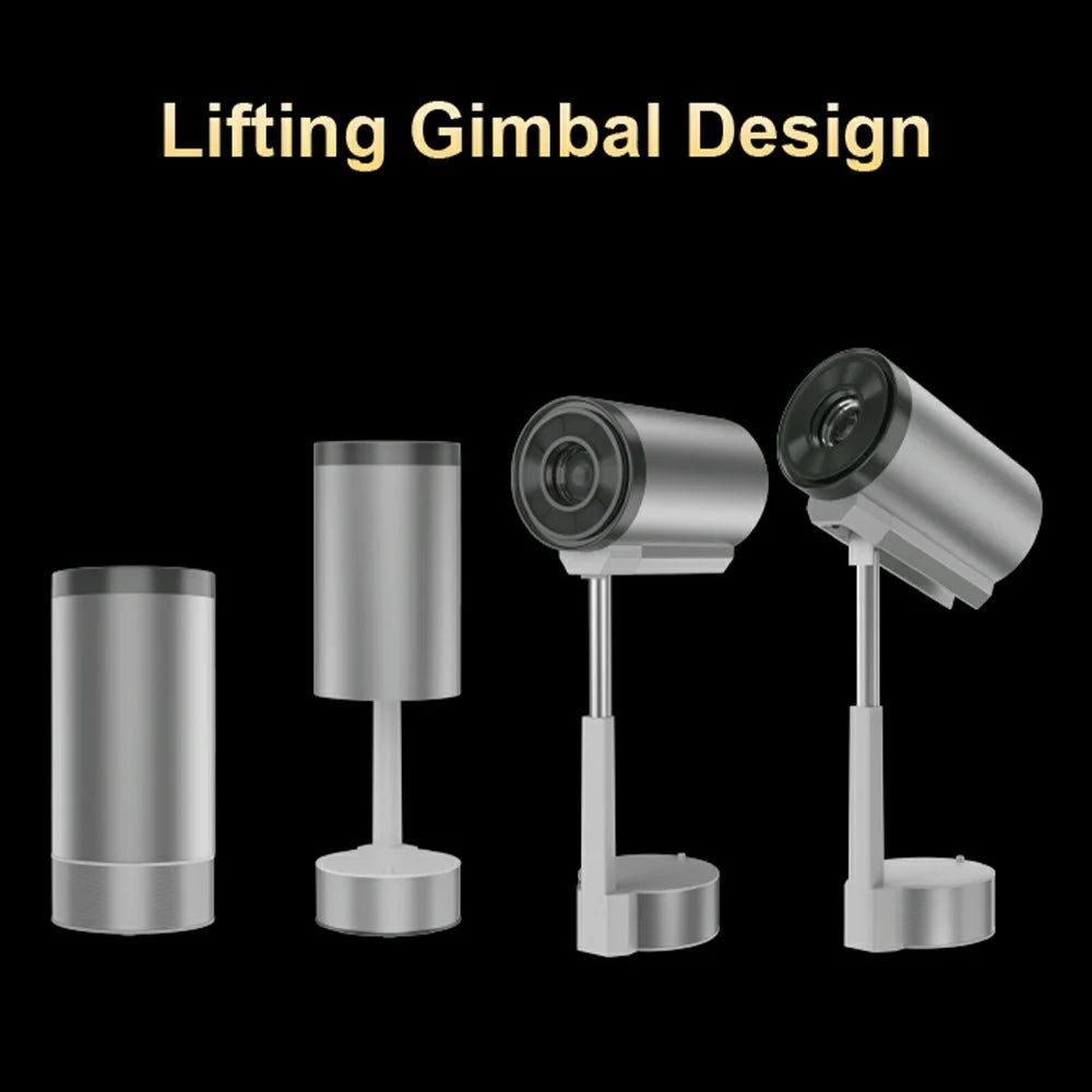 TS-17 Hidden Lifting Gimbal 1080P Projector Built-in Speaker Mini Home Theater, 1+8GB - EU Plug - 3