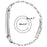 For Google Fitbit Air Stainless Steel Watch Band Three Bead Chain Link Strap - Silver - 5