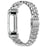 For Google Fitbit Air Stainless Steel Watch Band Slim Beaded Link Strap - Silver - 2