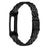 For Google Fitbit Air Metal Watch Band Stainless Steel Five-Bead Slim Strap - Black - 2