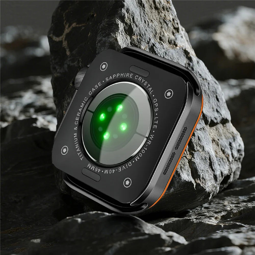 Watch Case for Apple Watch Series 11 46mm / 10 46mm Decorative Ring Design Zinc Alloy + PC Protective Cover - Black - 6