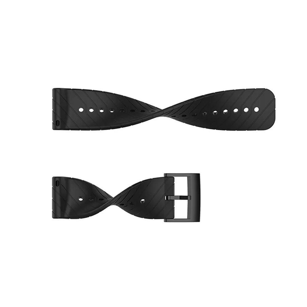 24mm Twill Texture Silicone Replacement Adjustable Smartwatch Strap Sport Band for Suunto 9 / 9 Baro / D5 / 9 Copper - Midnight Blue - 2