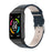 Top Layer Genuine Leather Quick Release Watch Band Strap Replacement for Huawei Band 6 / Honor Band 6 - Dark Blue - 2