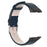 Top Layer Genuine Leather Quick Release Watch Band Strap Replacement for Huawei Band 6 / Honor Band 6 - Dark Blue - 3
