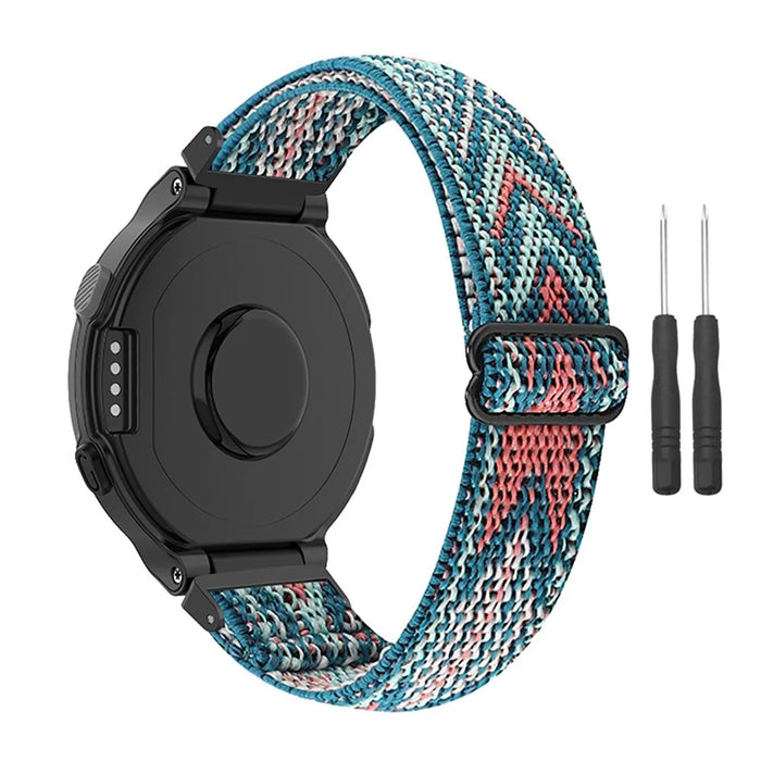 Adjustable Elastic Nylon Smart Watch Replacement Strap Watchband with Screwdrivers for Garmin Forerunner 735xt/220/230/235/620/630 - Arrow - 2