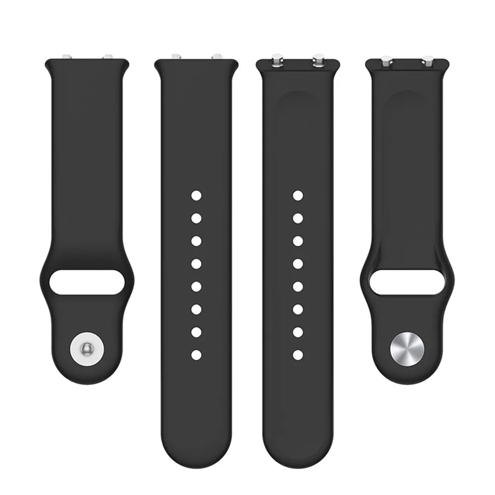 26mm Silicone Watch Bands Quick Release Replacement Straps for Meizu Watch - Black - 4