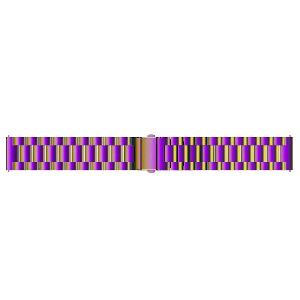 Stainless Steel 3 Beads Metal Replacement Wristband Watch Band for Samsung Galaxy Watch6 40mm 44mm / Watch6 Classic 43mm 47mm / Watch 5 40mm 44mm / 5 Pro 45mm / Watch4 40mm 44mm - Multi-color - 4