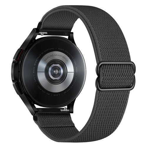 22mm Solo Loop Watch Band Fabric Nylon Elastic Belt Bracelet for Samsung Galaxy Watch 46mm / Gear S3 Classic / Gear S3 Frontier - Dark Grey - 1