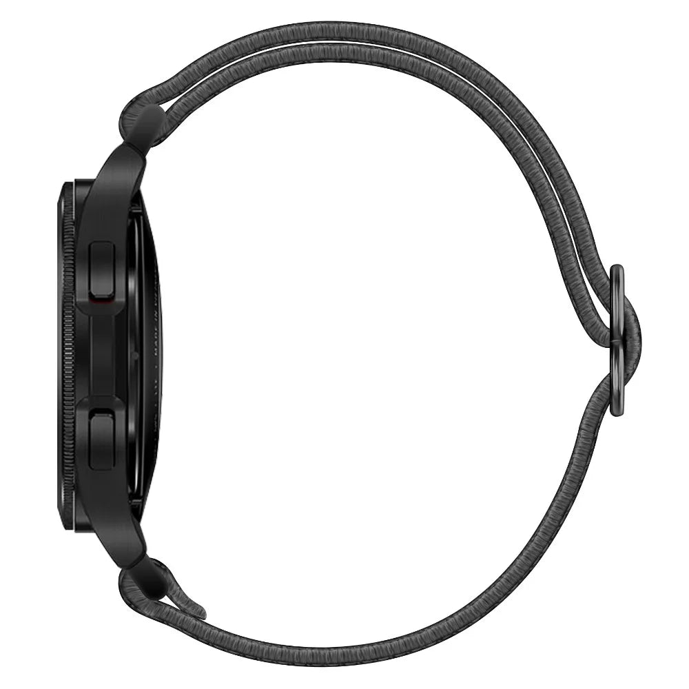22mm Solo Loop Watch Band Fabric Nylon Elastic Belt Bracelet for Samsung Galaxy Watch 46mm / Gear S3 Classic / Gear S3 Frontier - Dark Grey - 5