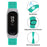 Nylon Watch Band Replacement Adjustable Braided Elastic Sport Loop Strap for Xiaomi Mi Band 5 - Mint Green - 4