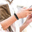 G-shape Rhinestones Decor Zinc Alloy Replacement Watch Band Wrist Strap for Fitbit Luxe - Black - 4