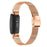 Stylish Stainless Steel Watch Band Replacement Wrist Strap for Fitbit Inspire/Inspire HR - Rose Gold - 1